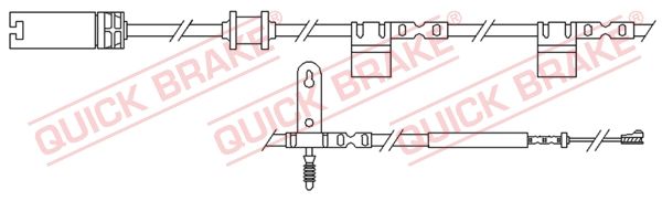 QUICK BRAKE Сигнализатор, износ тормозных колодок WS 0299 A